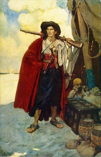 by Howard Pyle (noted as a Buccaneer : Pirates by Nigel Cawthorne)