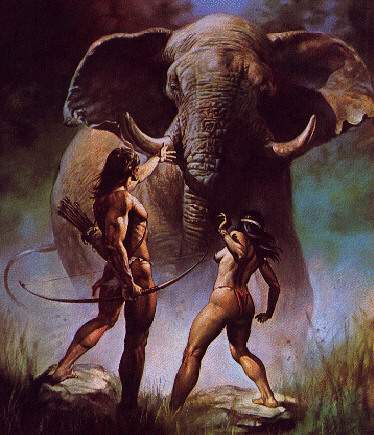 Tarzan and the Castaways, by Boris Vallejo