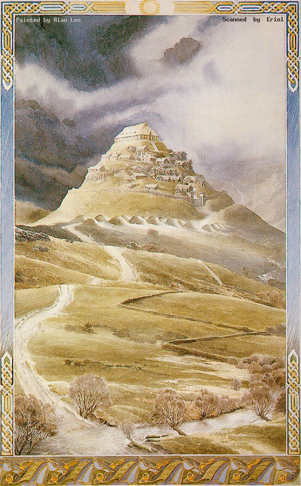 Alan Lee - Edoras et Chateau d'or