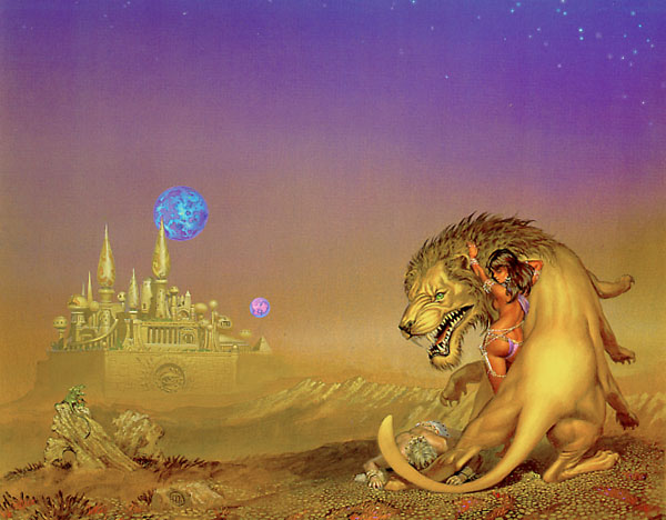 Michael Whelan - Femme et lion 22