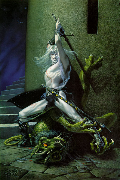 Michael Whelan - Elric et demon (1)